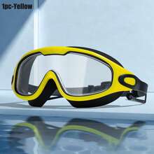 High-Definition Waterproof And Anti-Fog Large-Frame Silicone-Sealed Swimming Goggles With Electroplated Lenses For Adult Men And Women, Non-Irritating To The Eyes. - Multicolor - View 9