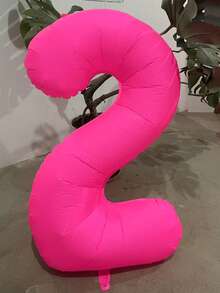 1pc 106.68cm Giant Neon Pink Number Balloon - 0-9 Foil, Suitable For Birthday, Wedding Anniversary And Party Decoration - Vibrant Inflatable Design For Events And Celebrations, Birthday Toy Balloon - View 5