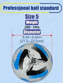 1pc Team Sports Football, Suitable For Training, High Elasticity & Anti-Burst, Comfortable Feel, Multi-Color Red Football, Precision Machine Stitched, Beach, Grass, Indoor & Outdoor Universal - Multicolor - View 6