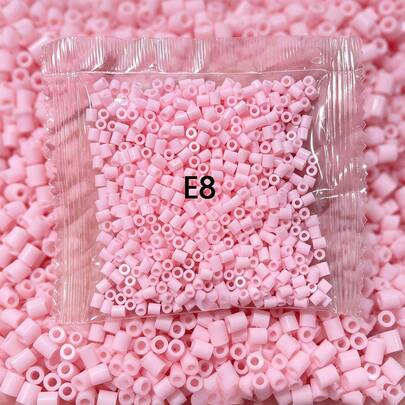 1000pcs/Pack Fusion Beads Puzzle Refill, 2.6mm 1000pcs 3D Perler Beads Set, Untuk Bahan Pembuatan Perhiasan Buatan Tangan DIY - Manik-manik Puzzle Piksel Berkualitas Tinggi, Cocok Untuk Kerajinan Kreatif