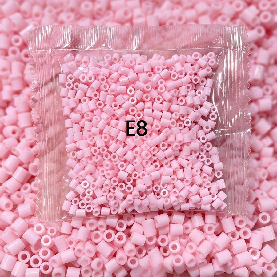 1000顆/包 Fusion Beads 拼圖補充裝，2.6mm 1000顆 3D Perler 珠組，DIY 手作珠寶製作材料，高品質像素拼圖珠，適合創意手工藝 - E8 - 查看 1