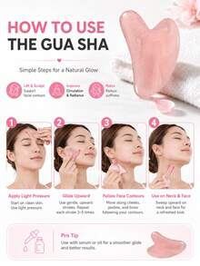 1 pièce Rouleau de massage à bille, balle de yoga, balle de fitness & outil de massage en forme de cœur - Planche Gua Sha pour le visage et le corps en rose pastel, soin en beige clair, resserrement musculaire, épilation - Surface durable et facile à nettoyer - Utilisation en salon ou à la maison SPA - Équipement de beauté, masseur corporel apaisant, matériau facile à nettoyer, grattoir hygiénique, combinaison d'instruments de soins personnels - Multicolore - Voir 6