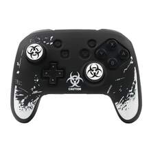 深紅生物危害污染警告 NS Switch Pro 控制器貼皮，RALAN 1 控制器貼皮+2 個客製化搖桿帽 - 查看 1