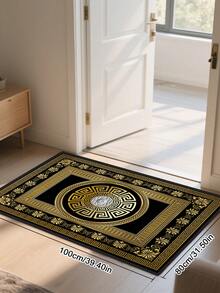 1pc Outdoor Anti-Slip Footprint Pattern Mat, Indoor Carpet, Bathroom Mat, Kitchen Mat, Decorative Rug, Multi-Functional Hallway Mat, Soft & Comfortable, Easy To Clean, Suitable For Indoor/Outdoor Entryway, Bedroom, Home Decor - Multicolor - View 8