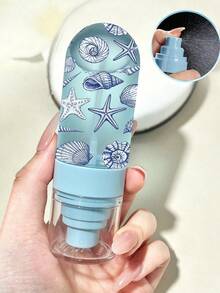 Blue Shell Print Spray Bottle - Reusable And Portable Spray Bottle / Travel Essential / Suitable For Essential Oils, Perfumes And Body Lotions / Suitable For Hair Salons, Kitchens, Bathrooms And Gardens (Random Pattern Cut), Mini Perfume - Multicolor - View 8