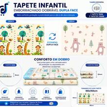 Pratito Children's Thermal Mat 200cmx150cmx6mm Double-Sided Rubber 6mm Thickness Track And Bear Thick Baby Mat Children's Thermal Tatami For Baby - 列印厚度 6 至 10 毫米 - 查看 4