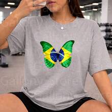 Camiseta Cristã T-shirt Nossa Senhora Blusa Varias Cores Católica - Amarelo - Visão 1