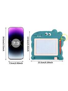 1pc Random Color Mini Dinosaur Drawing Board, Suitable For Erasable Drawing Board, Erasable Doodle Board, Perfect For Birthday Party Gifts And Gift Bags - Multicolor - View 4