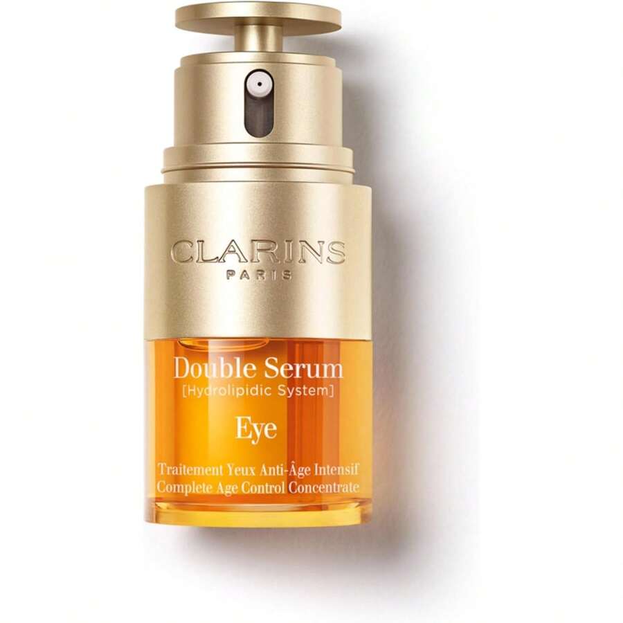 Clarins DOUBLE SERUM EYE | Anti-Aging Eye Treatment | Visibly Smoothes, Firms, Hydrates And Revitalizes For More Youthful-Looking Eyes In Just 7 Variant 1 - 雙效精華眼霜,0.6盎司 - 查看 1