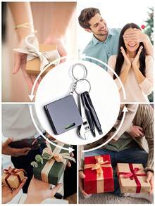 1 Stück tragbares Werkzeug-Schlüsselanhänger-Set, multifunktionales Mess- und Reparatur-Outdoor-Taschenwerkzeug-Kit, zum Aufhängen am Rucksack für Outdoor-Notfälle. Auto-Schlüsselanhänger, Geschenk. - Verschiedenfarbig - Übersicht 12
