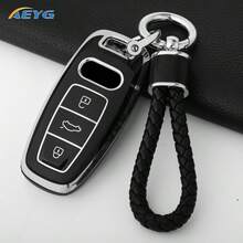 軟 TPU 車用智慧鑰匙保護套，適用於 Audi A6 A7 A8 E-Tron Q5 Q8 C8 D5，汽車造型保護配件外殼鑰匙盒 - 奧迪D款 - 查看 1
