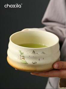 choxila 4件組抹茶套組 日式窯燒抹茶工具 多用途自然色茶筅 茶道禮盒組 - 遠山抹茶套裝 - 查看 6