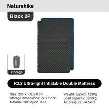 Naturehike Tuye R3.2 Ultralight Double Inflatable Sleeping Pad - Multicolor - View 11