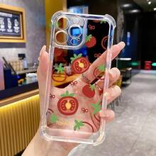 Funda para Teléfono: Una Funda Transparente Antigolpes de Cuatro Esquinas con Estampados de Patrones de Anime, Adecuada para 11, 12, 13, 14, 15, 16, 17, PRO, PROMAX, PLUS,, 16E, 17AIR, X, XR, XSMAX. - transparente - Ver 7