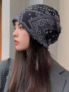 1件中性輕量透氣水桶帽，適合男女穿著，復古墨跡噴濺印花，完美適用於休閒、運動、旅行、海灘等春夏場合 - 彩色 - 查看 3