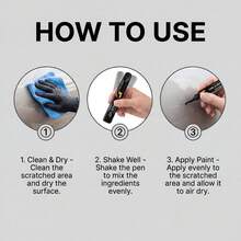 Black Car Scratch Repair Paint Pen, Car Scratch Removal Pen, Waterproof & Rust-Proof Car Paint Repair Tool, Suitable For Minor Scratches, Marks, Etc., For Car Body Surface Maintenance And Car Paint Care - Car Scratch Touch-up Paint Pen 10ml - View 4