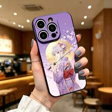 手机壳:适配 iPhone17 16 15 14 13 12 11 proPro Max系列 桜と鯉の和風デザイン 男女高级感 - ブラック - チェックする 1