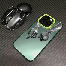Hand In Hand Case Suitable For Apple 15 Pro Max,  16 Pro, Creative 14 Pro, Personalized 17 - Silver Casing - White - Hand In Hand - View 8