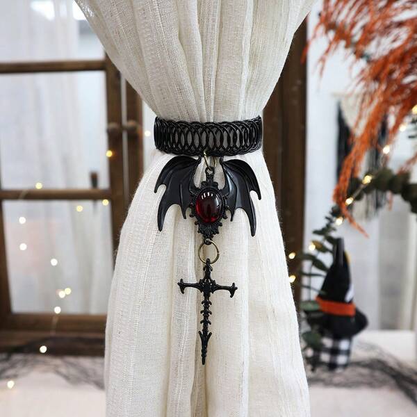 1pc Gothic Style Halloween Decor Curtain Tieback Accessory Curtain Holder Curtain Holdback For Home Decorations
