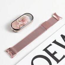 Dây đeo Milanese Loop cho Mi Band 8/9/10, dây thay thế đồng hồ bằng thép không gỉ hít nam châm, vòng tay lưới kim loại điều chỉnh được cho nam và nữ - Mi Band 8/9/10 - Xem 10