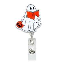 1pc Halloween Ghost Retractable Rotating Badge Reel Gift ID Holder - Multicolor - View 6