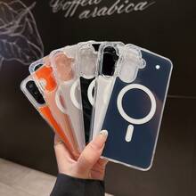 時尚手機殼，適用於 Galaxy A56 A36 A16 A26 A17 A07 A57 A37 A06 A05 A15 A25 A35 A55 A54 A14 A27 S26 Ultra S25 FE S25Ultra S24 S23 S22 機型，亦適用於 S23 / S23 FE / S24 FE / S25 / 機型，壓克力材質手機保護殼，防摔手機殼，手機配件，夏季 - 橘色 - 查看 7