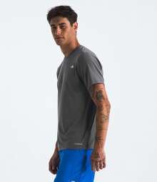 THE NORTH FACE Men's Adventure Tee |   Lightweight & Stretchy Shirt With Set-In Sleeves & Heat Transfer Logo-Father's Day NCNV - Smoked Pearl - View 8