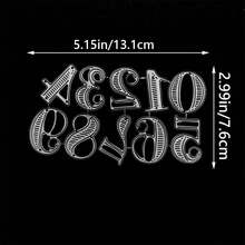 Metal Cutting Dies 26 Letters + 10 Numbers Die Cutting Sheets, For Card Making, DIY Scrapbooking Photo Album, Embossed Paper Card Decoration Templates - Silver-white - View 8