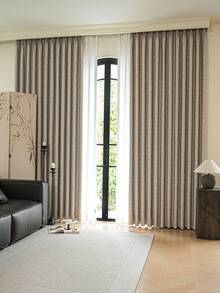 1pc Blackout Thermal Insulated Curtain Fabric - 99% UV Resistant Polyester, Rod Pocket Hanging, Non-Bleachable Plain Weave, Bedroom Art Theme, Coated Blackout Thermal Insulation, Noise Reduction - Perfect For Bedroom, Farmhouse And School Deep Sleep (180g Fabric Weight) - Multicolor - View 10