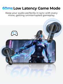 havit Earbud Olahraga Nirkabel ANC In-Ear/Semi-In-Ear Fit ENC Peredam Kebisingan Kontrol Sentuh HiFi Stereo Dengan Mikrofon Kompatibel Dengan iPhone/Samsung/Huawei/Xiaomi - Hitam TW982 PRO - Hitam - View 3