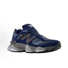 New Balance 9060 - Rain Cloud Grey, Sea Salt & Black Castlerock | Viral 2026 Chunky Platform Sneakers | Premium Suede & Mesh Breathable Trainers | Comfortable ABZORB Midsole Dad Shoes | Authentic Unisex High-Fashion Footwear - 藍色 - 查看 4