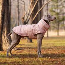 Pet Cotton Padded Down Jacket, Water-Repellent + 3-Layer Down-Locking Warm & Windproof Adjustable Dog Coat, With Reflective Strip, Suitable For Large/Medium/Small Dogs For Indoor/Outdoor Cold Weather Dog Vest - Multicolor - View 13