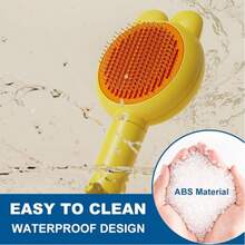 Cat Brush For Short Or Long Haired Cats Dogs Rabbits, Cute Dog Brush With Release Button For Massage And Removes Loose Fur - Multicolor - View 9