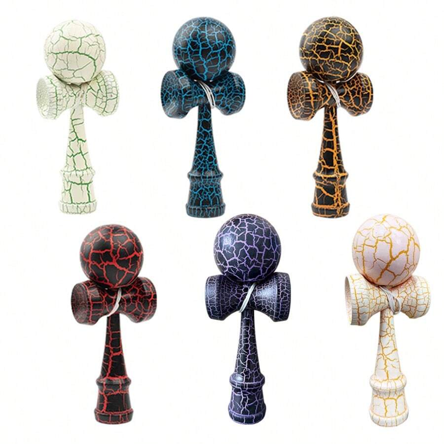 1pc Random Color Kendama Skill Ball For Teens And Adults, Competitive Outdoor Toy Ball, Stress Relief Sports Toy, Outdoor Exercise Toy For Seniors, Dementia Prevention Toy