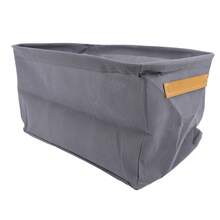 6 Pcs Clothes Storage Box Thickened Fabric Foldable Storage Bin Clothing Container For Closet Wardrobe Khaki 48x28x25cm/18.90x11.02x9.84in - Grey - View 6