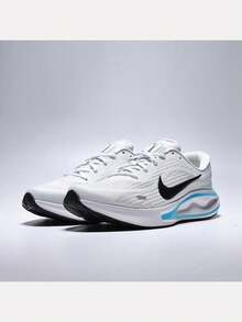 Men's NIKE JOURNEY RUN Running Shoes Low-Top FN0228-112 - Black and White - View 3