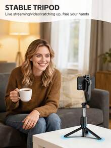 AXNEN Gậy selfie tripod có đèn LED bù sáng, giá đỡ điện thoại tháo rời dạng monopod kèm điều khiển từ xa Bluetooth không dây, giá đỡ điện thoại đa năng mở rộng kéo dài, tripod cho smartphone, đèn và camera, tương thích với mọi iOS & Android - Xem 8