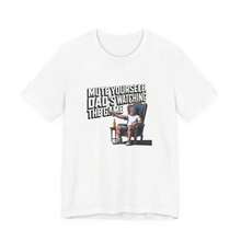 2026 Cállate, papá está viendo el partido - Camiseta |   Dad Watching Football Tee Father's DayCamiseta blanca bonita de verano, prendas, ropa informal, camisetas cómodas - Blanco - Ver 1