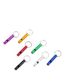 5 buah Peluit Mini Paduan Aluminium Berwarna-warni untuk Bertahan Hidup, Suara Keras dan Jernih, Cocok untuk Pelatih, Wasit, Berkemah, Pelatihan Anjing, dan Bertahan Hidup di Alam Terbuka - MultiWarna - View 9