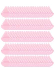 5/10/20/30/35/40/45/50/100pcs Triangular Flocked Powder Puff, Makeup Setting Powder Puff, Designed For Contouring And Eyes, Fan-Shaped Powder Puff, Dry And Wet Use, Sponge Powder Puff, Suitable For All Skin Types - Multicolor - View 16
