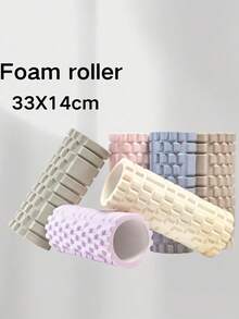 Foam Roller, Premium Yoga Roller, EVA Hollow Yoga Pilates Massage Roller, For Pilates Exercise, Enhanced Home Workouts - Improve Flexibility, Stretching, Muscle Relaxation - Multicolor - View 3