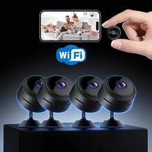 Miniature Mini Camera, Home Security Camera, Portable Hidden Camera, HD 1080p Smart Mini Camera, HD Night Vision Wireless WiFi Camera, Only Supports 2.4G Network, Remote Monitoring, SD Card Expandable Memory, Indoor HD Network Monitor, USB Powered Home Camera, Suitable For Home, Office And Other Scenarios, Meets Various Needs, 24-Hour Peace Of Mind Online - Black - View 3