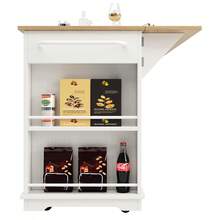 Kitchen,Island,,151.5x60x91.7cm - White - View 2