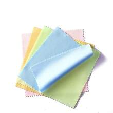 15 piezas de paños de limpieza de microfibra de colores aleatorios, toallitas reutilizables sin pelusa, adecuadas para gafas, lentes de cámara, pantallas de teléfono - Multicolor - Ver 3