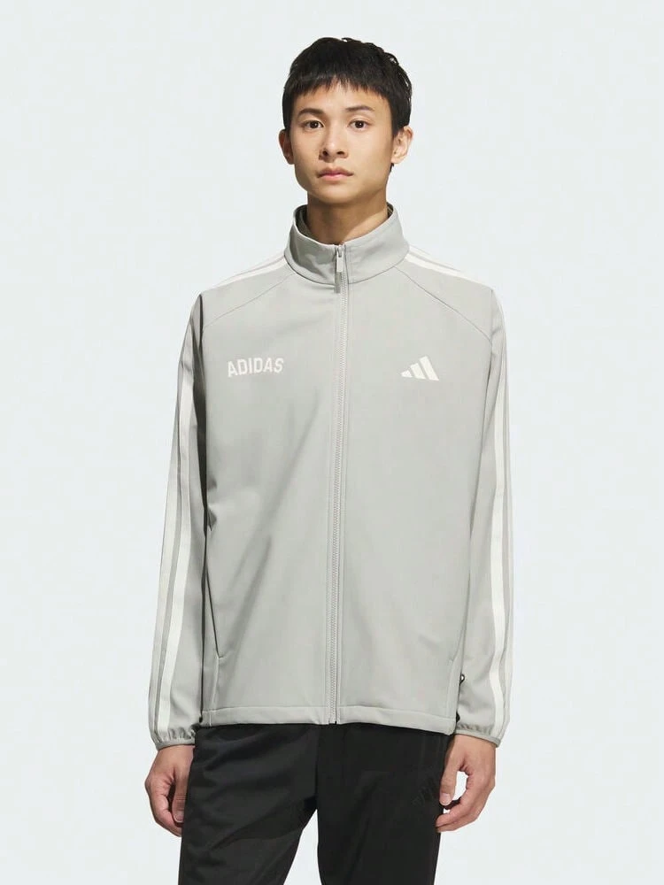 Adidas Men's ST SPORTS BD TT Knit Jacket Without Hood KC2846 - Grey - View 1