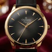 Champion Women's Analog Gold Watch CN20828K + Necklace And Earring Set - Gold - View 7