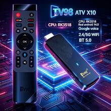 Q96 OHP A X10 Android TV Stick, Supports WiFi 6 & 5G, Android 14, Bluetooth 5.0, Voice Remote Control, CPU RK3518, Suitable For Home Gathering, IPTV - Black - View 7