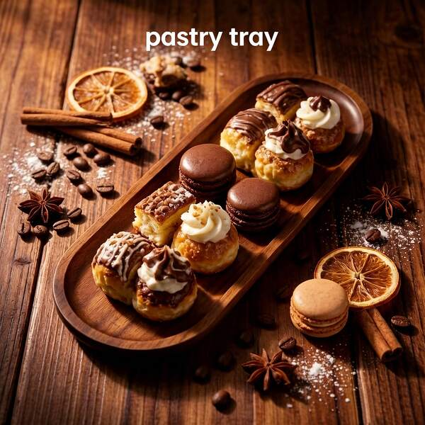 1pc Premium Rosewood Serving Tray, Food Display Tray, Cafe Afternoon Tea Cake Display Plate, Solid Wood Rectangular Food Presentation Tray, Home Party Snack Platter, Pastry Tray, Tea Tray, Solid Wood Tray, Suitable For Home Decor, Family Gatherings, Casual Afternoon Tea, Natural Wood Grain Surface, Easy To Clean, Multi-Functional Storage Tray, Suitable For Various Holidays