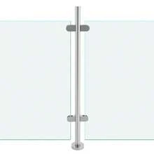 SanBouSi Stainless Steel Balustrade Middle Post Grade Stair Railing Glass Clamps Corner 110cm Railing Post - Silver - View 11