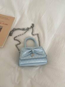 Un bolso bandolera de diseño elegante, exquisito y clásico para mujer, modelo 2026 - Azul - Ver 7
